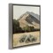 Stupell Industries Mountain Ridgeline Landscape Floating Frame, design by Petal Prints Design